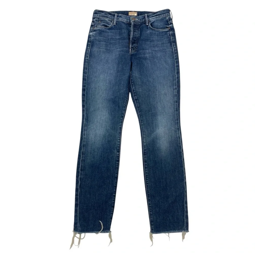 MOTHER The Stunner Fray Jeans 27 Blue